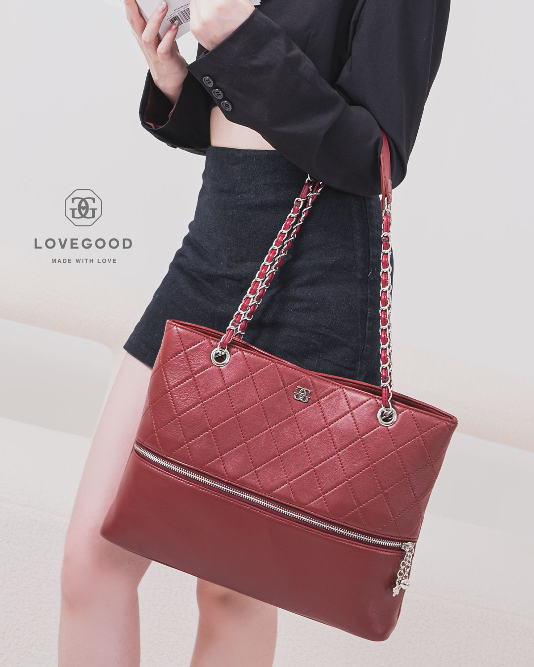 กระเป๋าหนังแท้ LoveGood