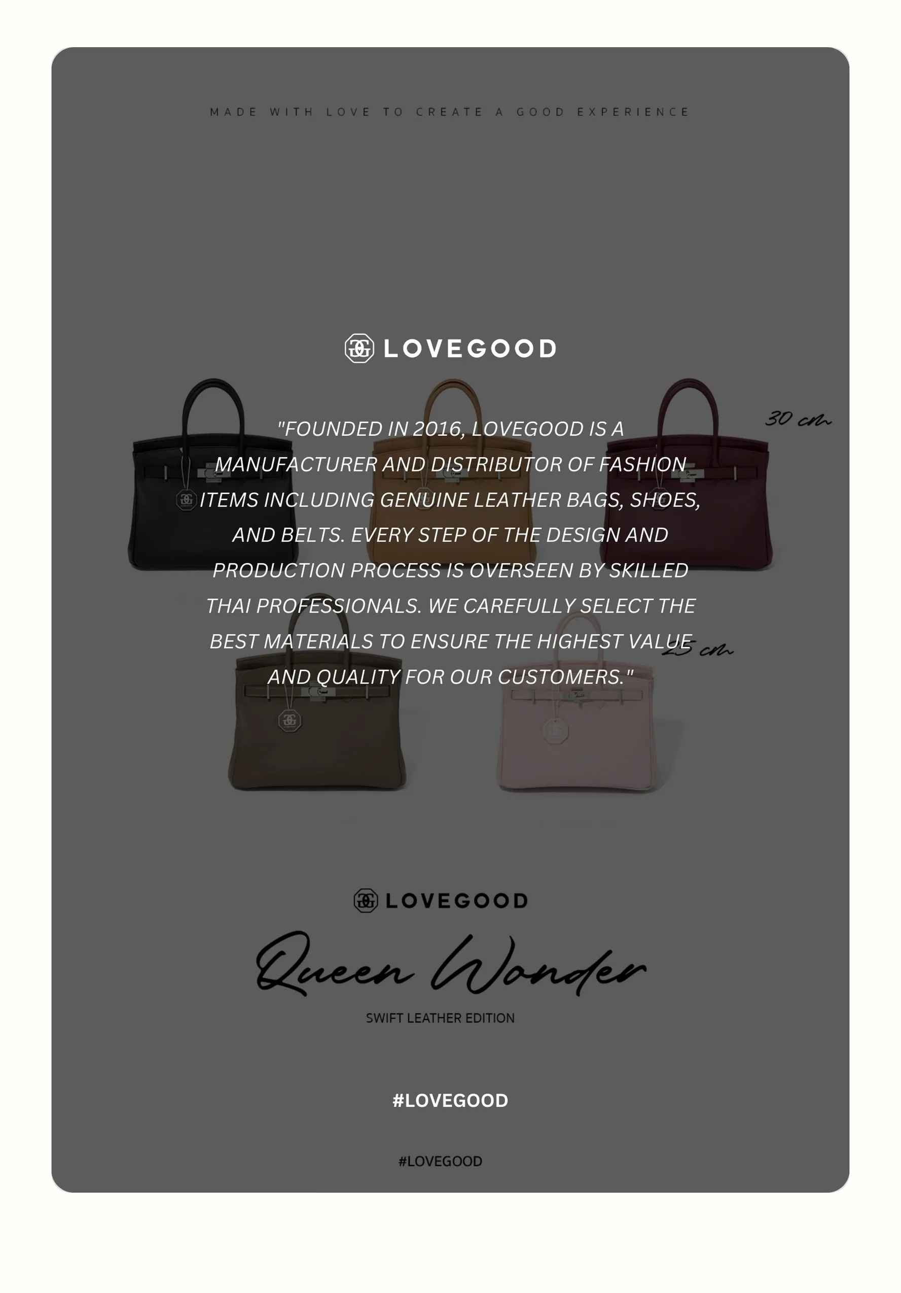 กระเป๋าหนังแท้ LoveGood genuine leather